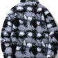 Men's Plus Size Zip Up Abstract Pattern Fleece Jacket - Farnelli