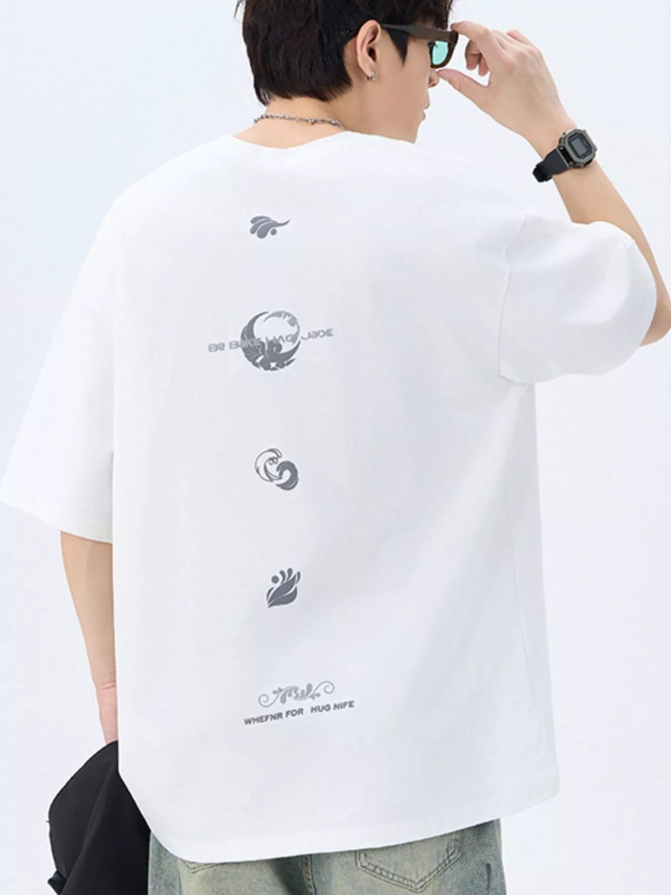 Men's Plus Size Round Neck Short Sleeve T-Shirt - Farnelli