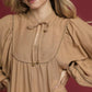 Umgee Boho Peasant Mini Dress with Trim Detail - Farnelli