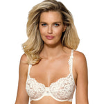 Sheer Lace Demi Cup Bra Roza Newia-0