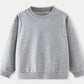 Children's Casual Solid Color Crew Neck Sweatshirt - Farnelli