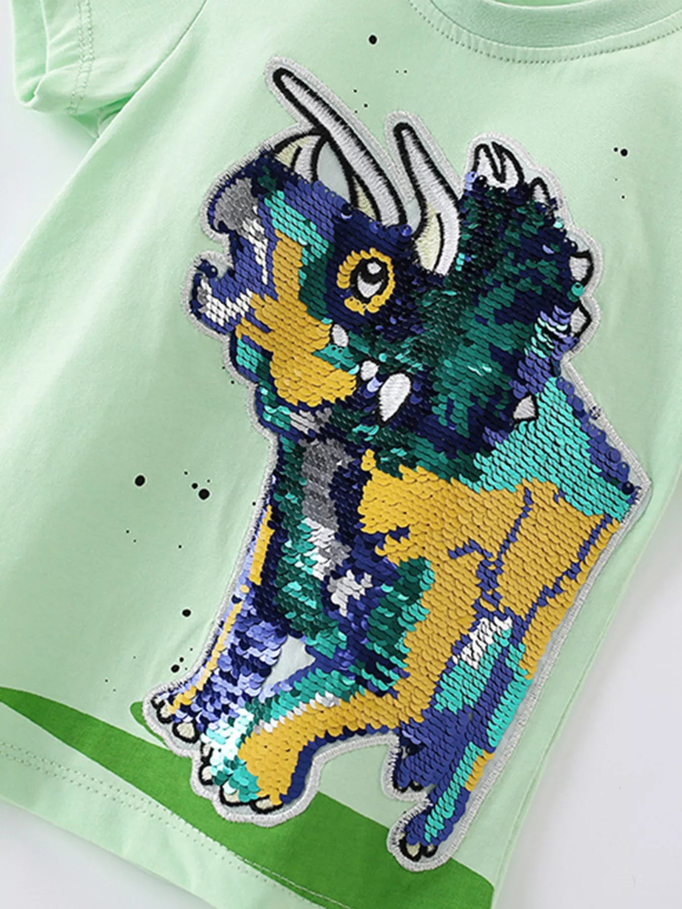 Children's Sequin Short Sleeve T-Shirt - Farnelli