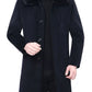 Men's Fur Collar Button Up Overcoat - Farnelli