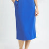 Umgee Midi Pencil Skirt with Contrast Piping Detail - OCEAN