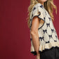 Umgee Bow Knit Ruffle Sleeve Sweater - Farnelli