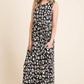 BOMBOM Leopard Maxi Dress with Pockets - Farnelli