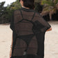 Hollow Out Collared Neck Cover-Up - Farnelli