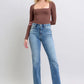 Judy Blue Full Size Run Vintage Wash Thermal Straight Jeans - Farnelli