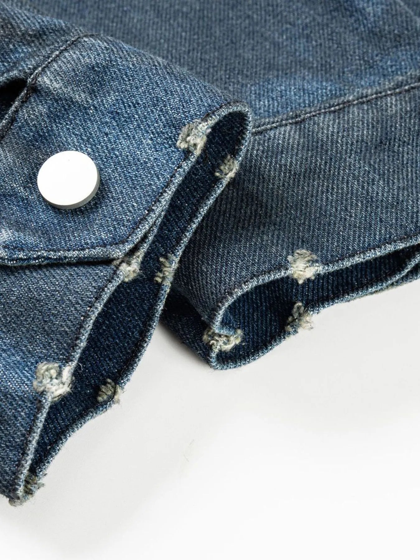 Men's Washed Denim Bomber Jacket - Farnelli