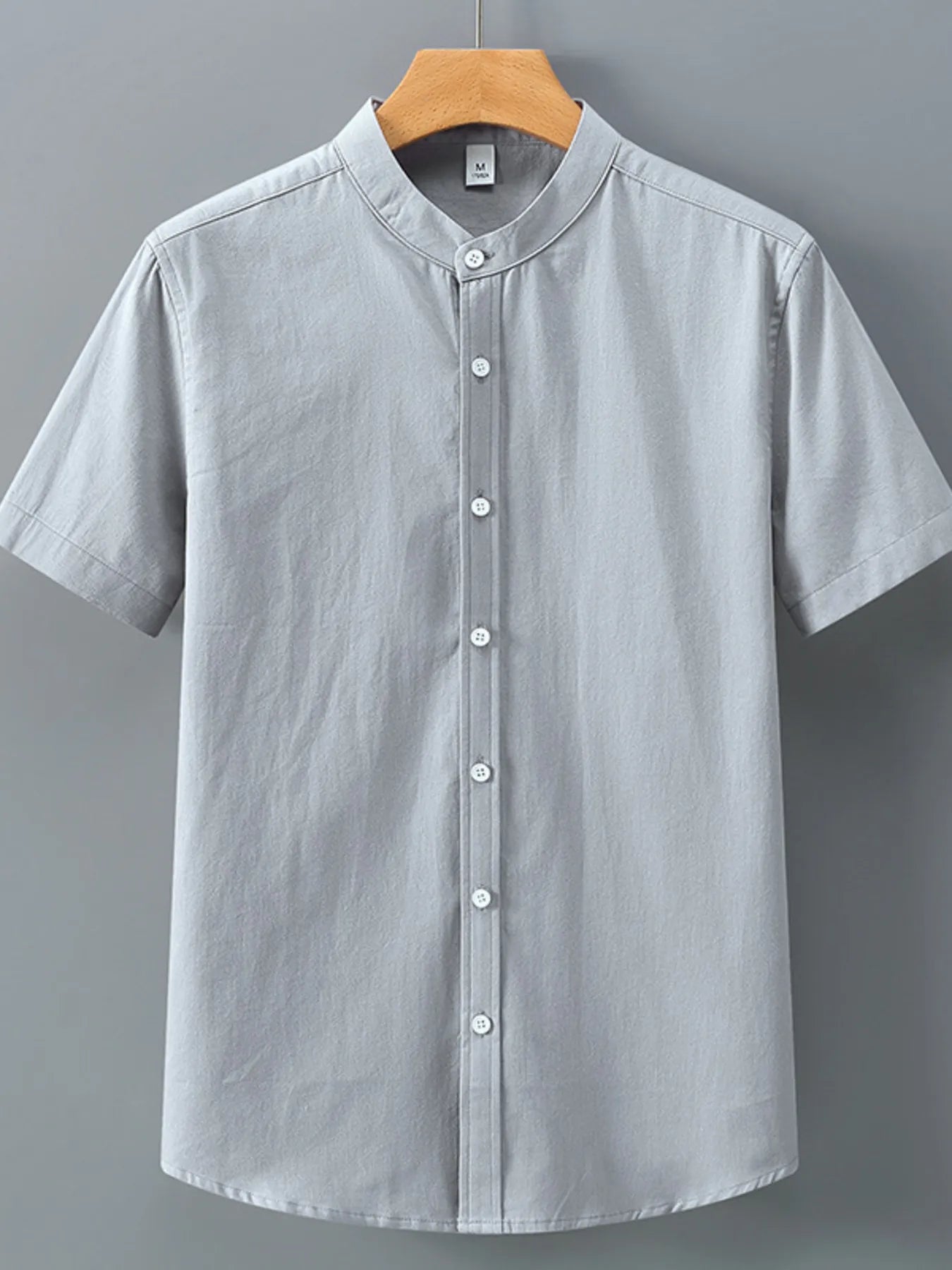 Men's Plus Size Button Up Short Sleeve Shirt - Farnelli