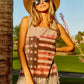 BiBi American Flag Print Knit Sleeveless Top - Farnelli