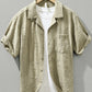 Men's Plus Size Button Up Short Sleeve Shirt - Farnelli