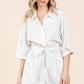 Mittoshop Tie Waist Half Sleeve Romper - Farnelli