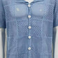 Men's Button Down Checkered Eyelet Shirt - Farnelli