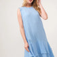And The Why Washed Fringe Detail Tiered Dress - Farnelli