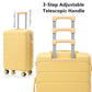 HouseOfZazla 3-piece spinner wheel luggage set with combination locks
