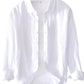 Men's Full Size Button Up Long Sleeve Shirt Plus Size - Farnelli