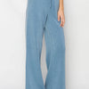 HYFVE Drawstring Wide Leg Pants - GRAY BLUE