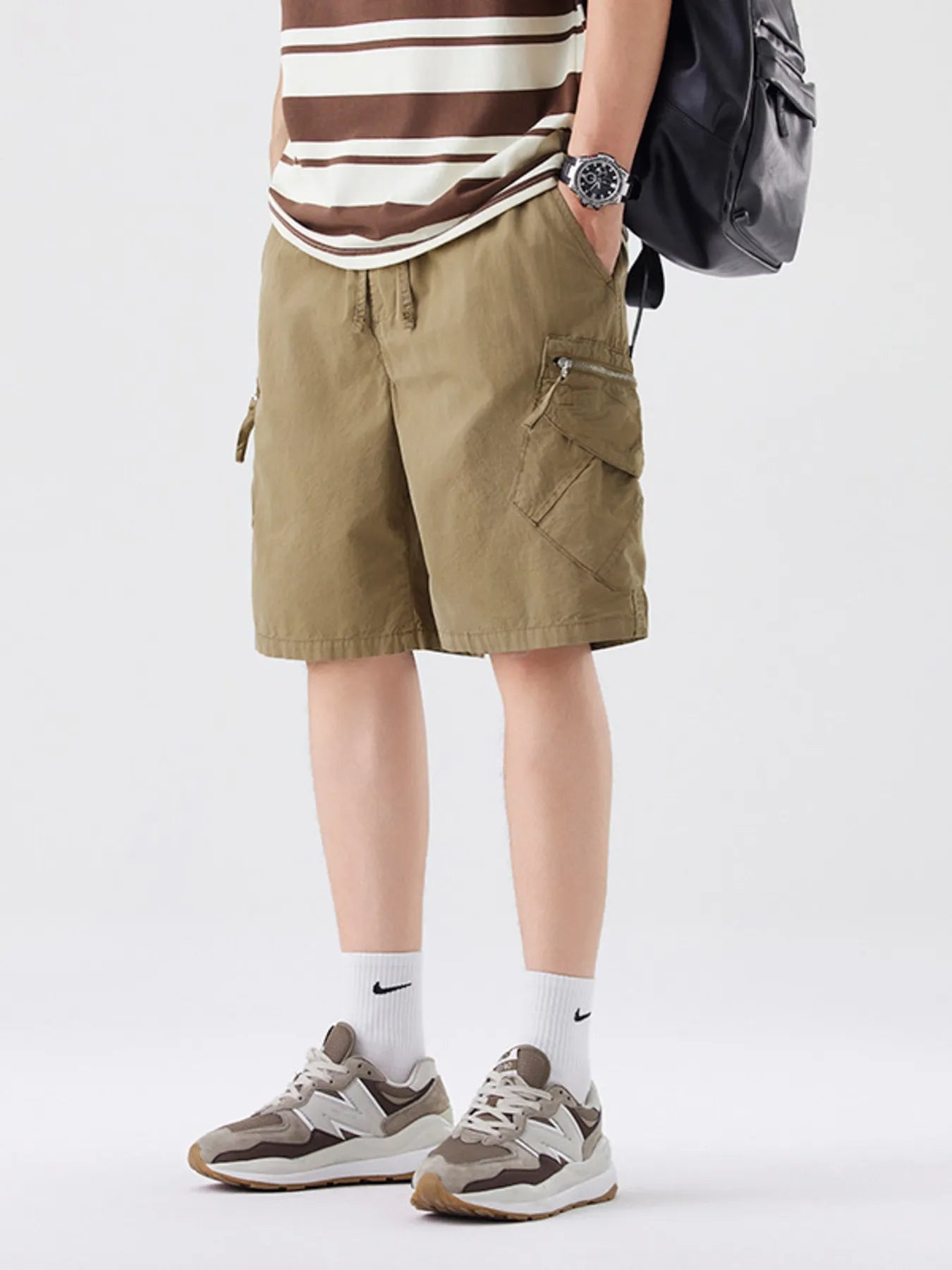 Men's Full Size Wide Leg Cargo Shorts Plus Size - Farnelli