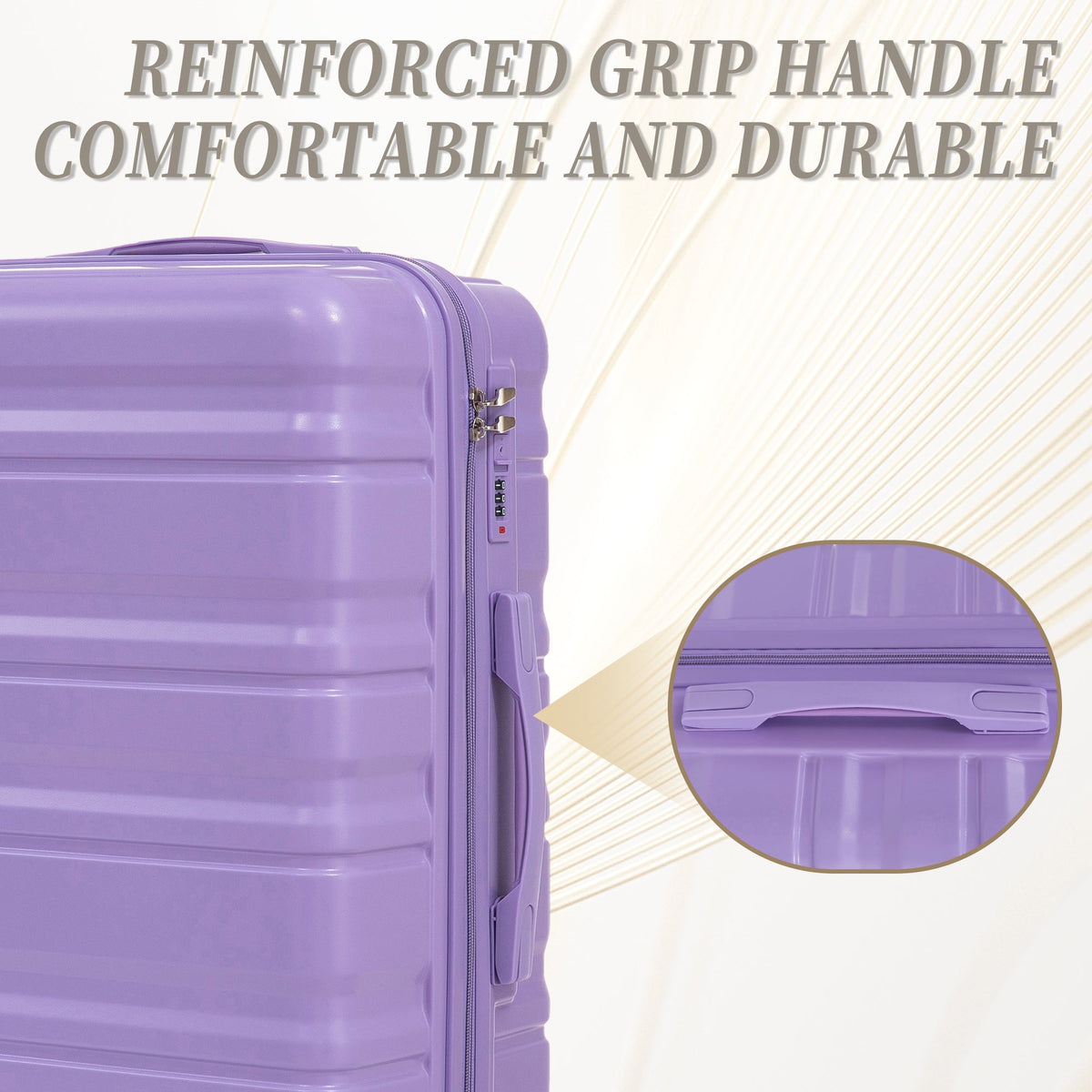 HouseOfZazla ABS spinner wheel hard case luggage set, 3-piece HIFINE TOURIST collection