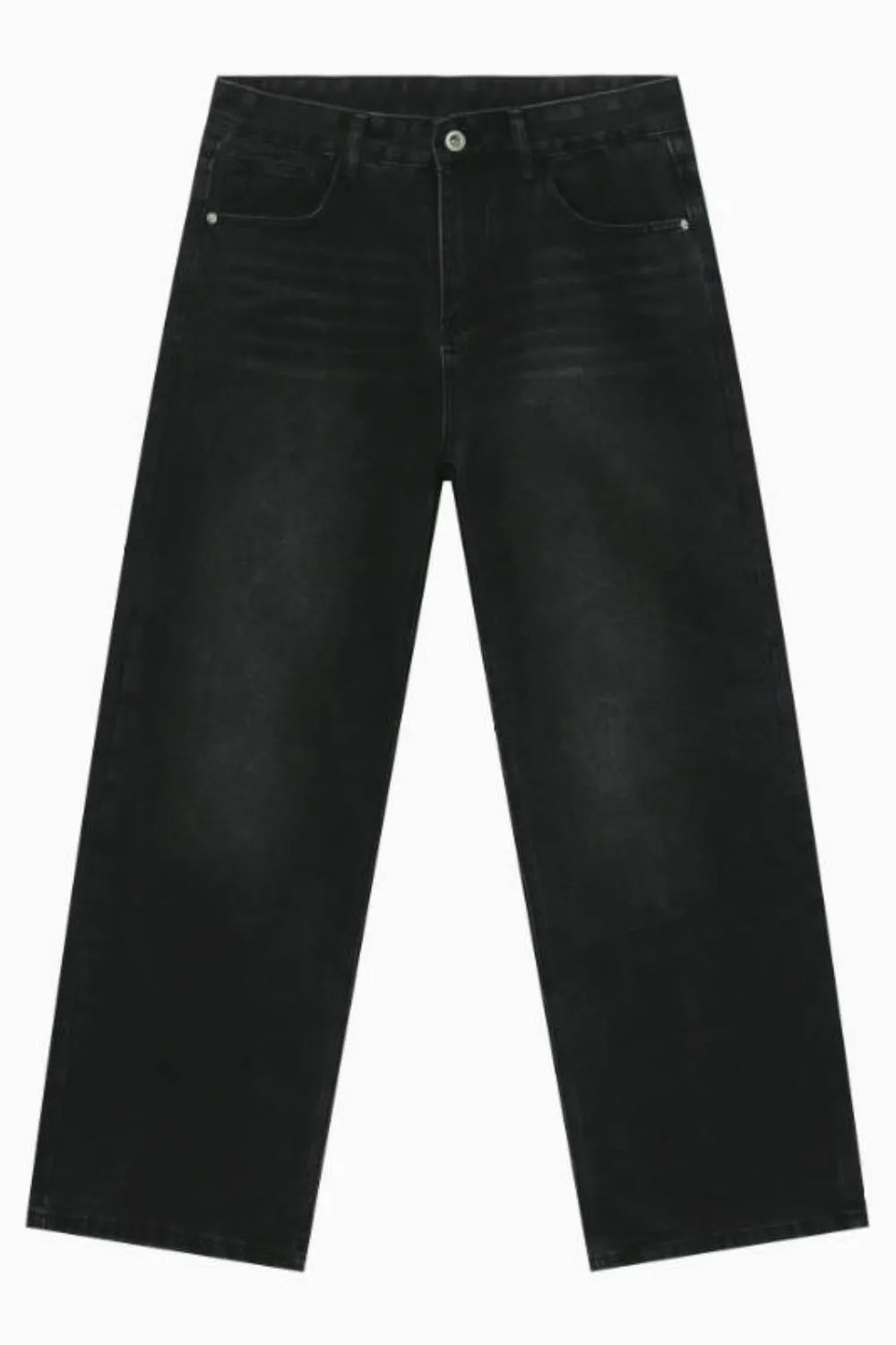 Men's Wide Leg Jeans with Pockets - Farnelli