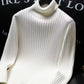 Men's Ribbed Turtleneck Long Sleeve Sweater - Farnelli