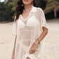 Hollow Out Collared Neck Cover-Up - Farnelli