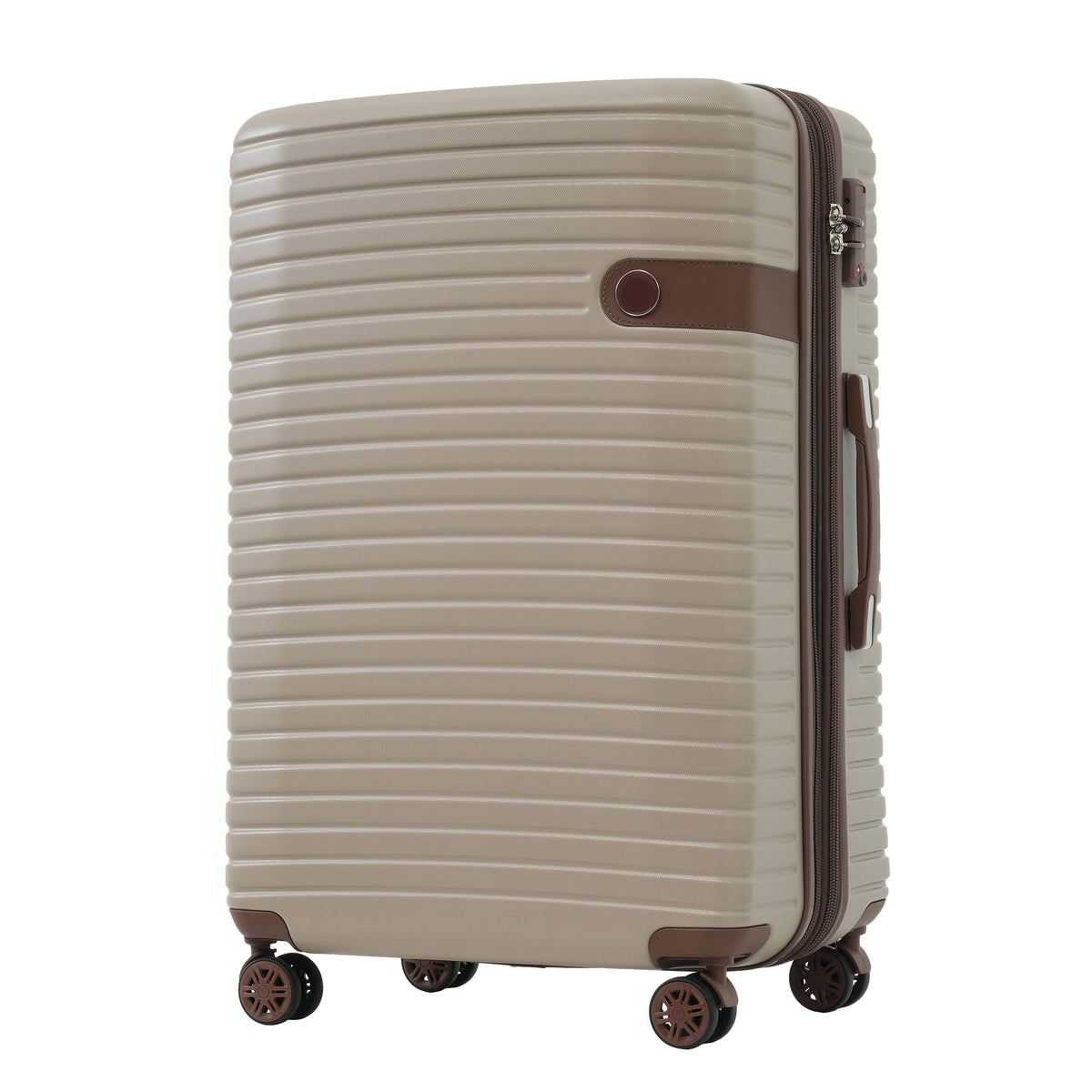 HouseOfZazla 4-piece hard shell luggage set with spinner wheels in multiple colors