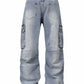 Men's Wide Leg Cargo Jeans - Farnelli