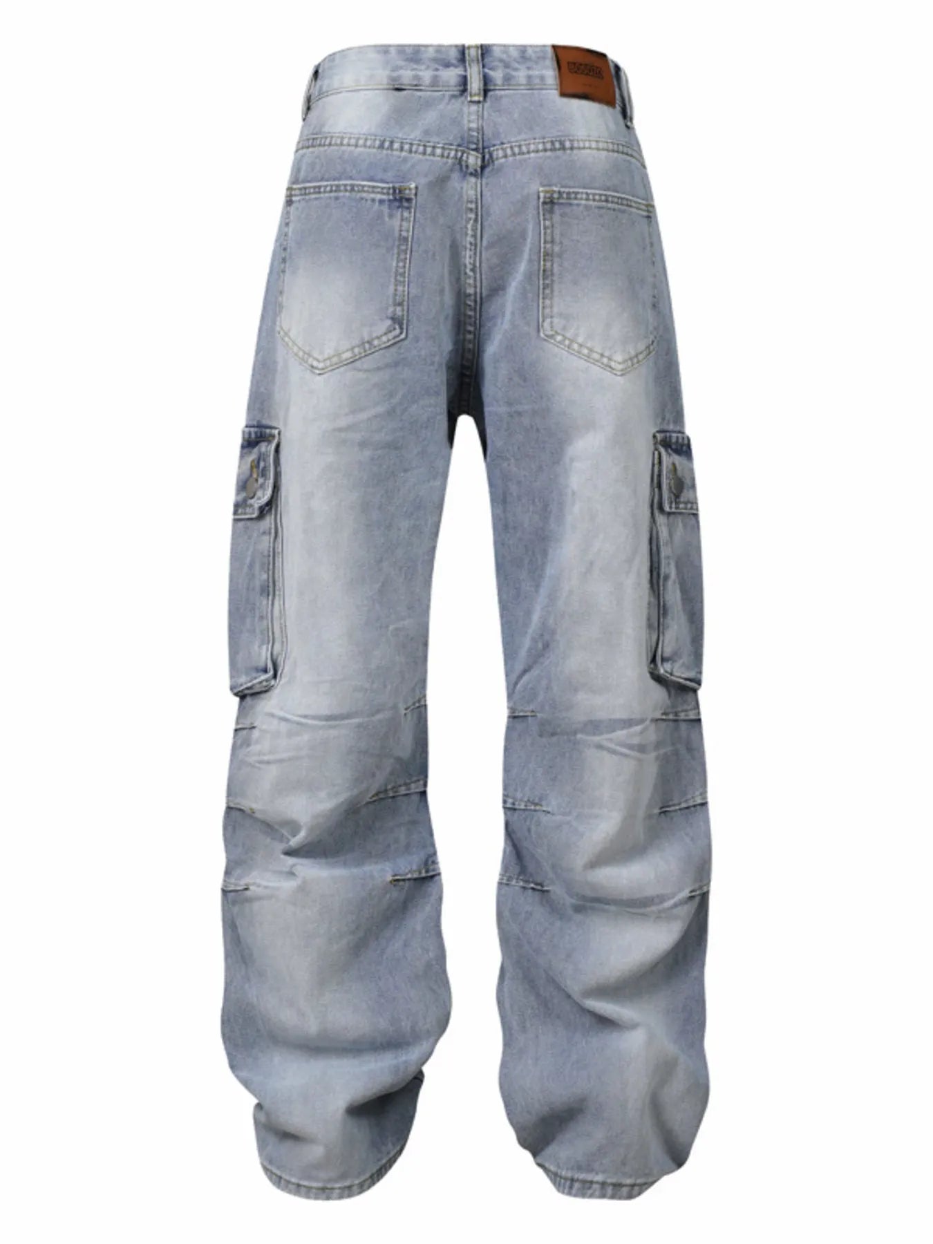 Men's Wide Leg Cargo Jeans - Farnelli