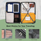 HouseOfZazla expandable 2-piece luggage set with TSA lock and spinner wheels in multiple colors
