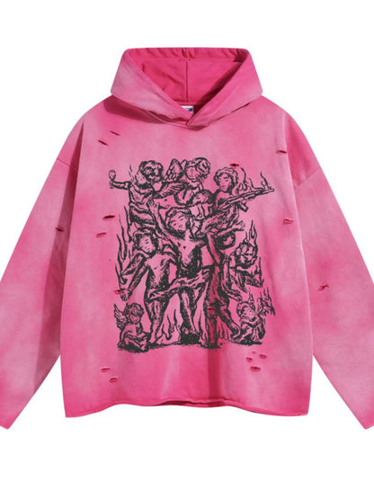 Men's Graphic Long Sleeve Hoodie - Farnelli
