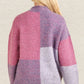 VERY J Color Block Mock Neck Drop Shoulder Sweater - Farnelli