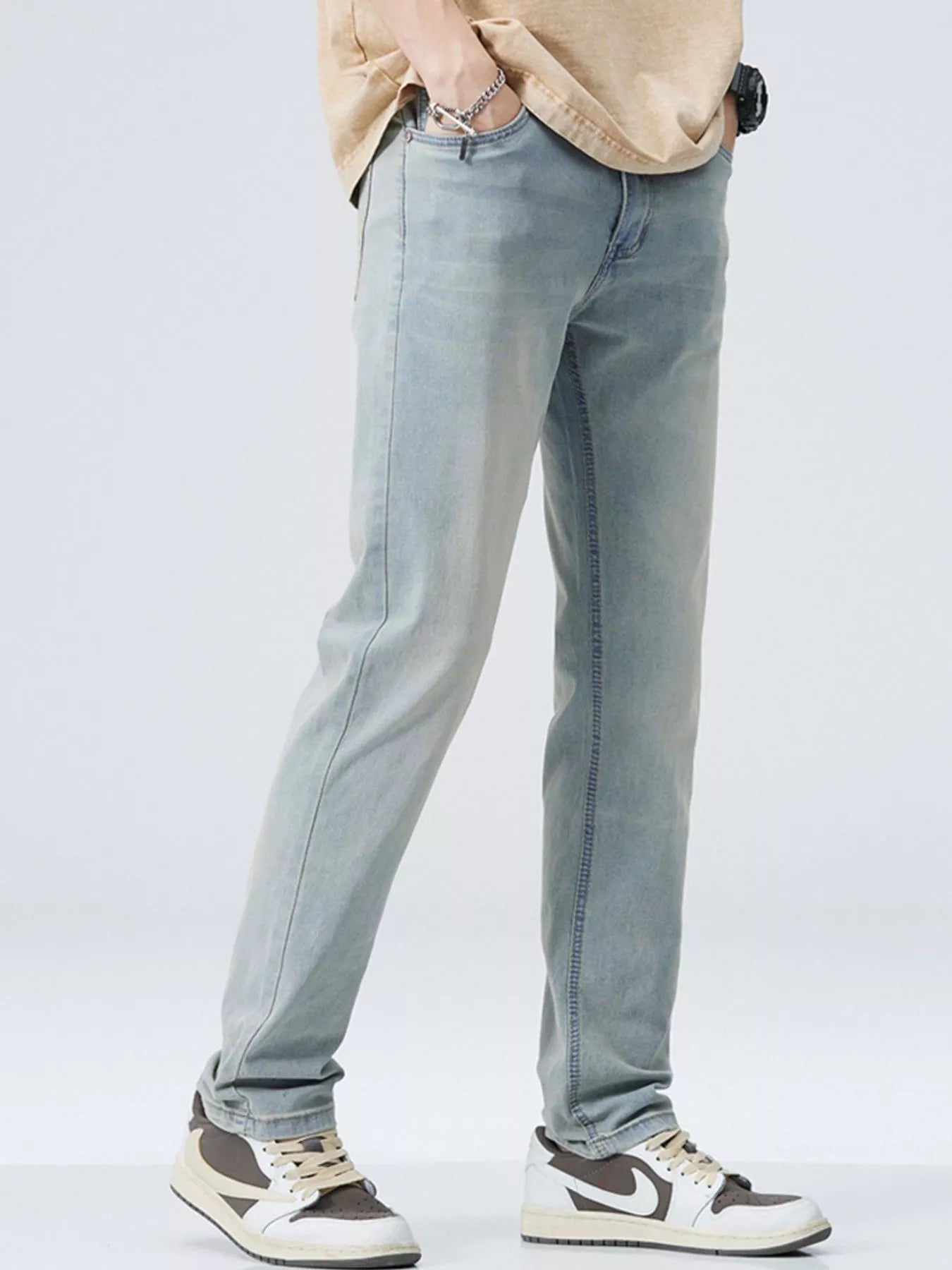 Men's Classic Straight Fit Jeans - Farnelli