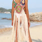 Fringe Spaghetti Strap Cover-Up - Farnelli
