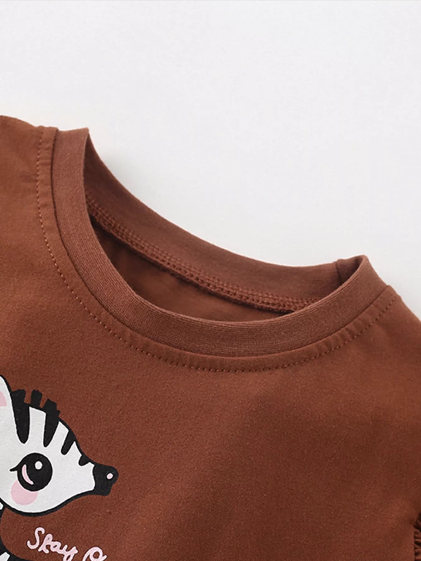 Children's Zebra Ruffle Cap Sleeve Top - Farnelli