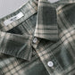 Men's Plus Size Plaid Button Up Long Sleeve Shirt - Farnelli