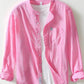 Men's Plus Size Button Up Long Sleeve Shirt - Farnelli