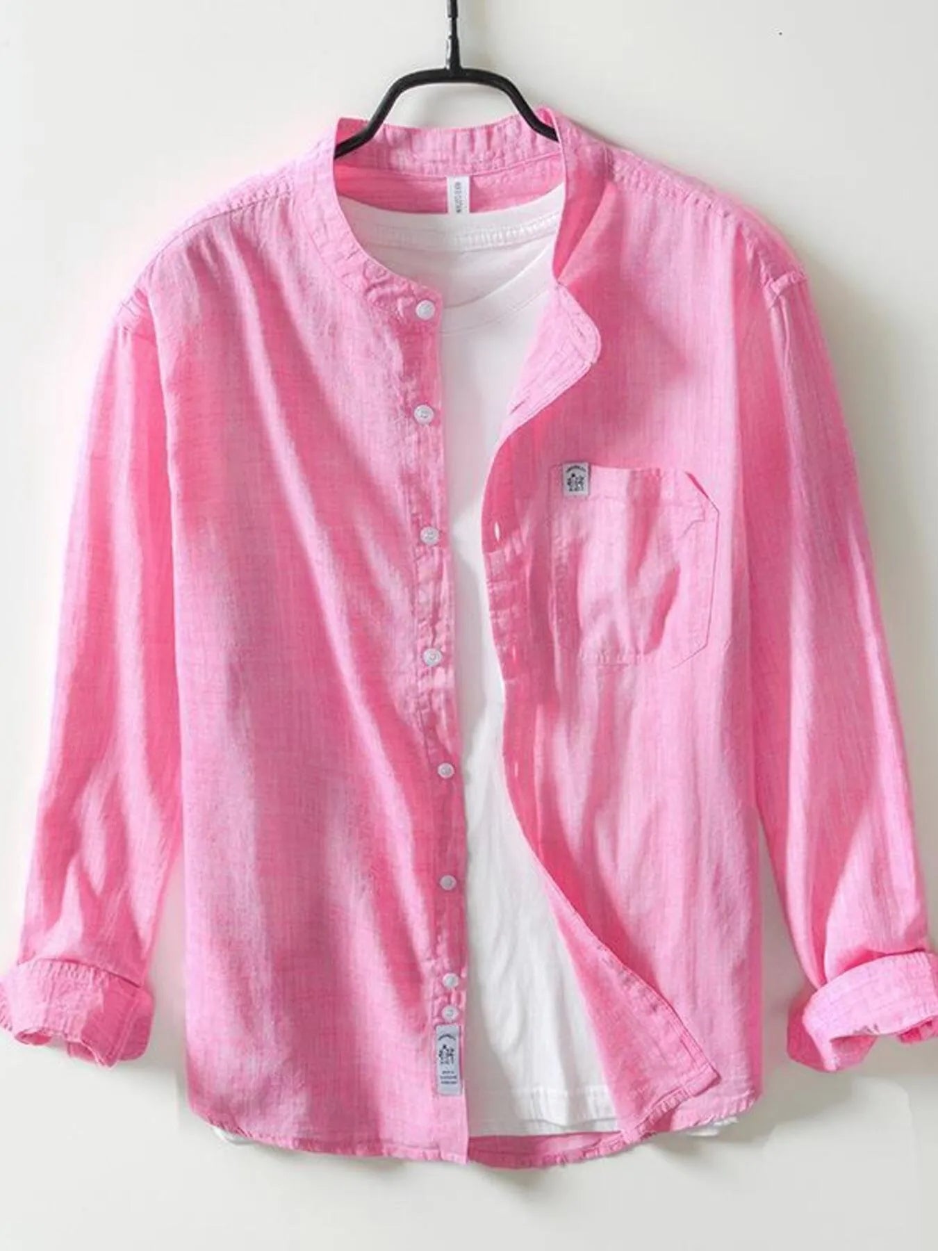 Men's Plus Size Button Up Long Sleeve Shirt - Farnelli