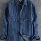 Men's Striped Button Down Denim Shirt - Farnelli