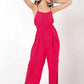 VERY J Pintuck Detail Woven Sleeveless Jumpsuit - Farnelli