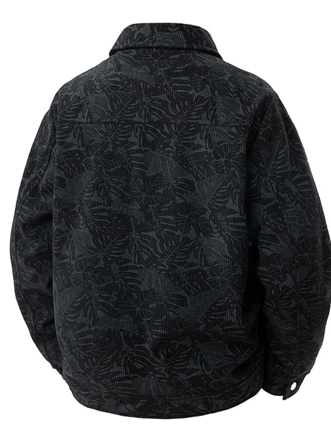 Men's Plus Size Corduroy Snap Down Casual Jacket - Farnelli