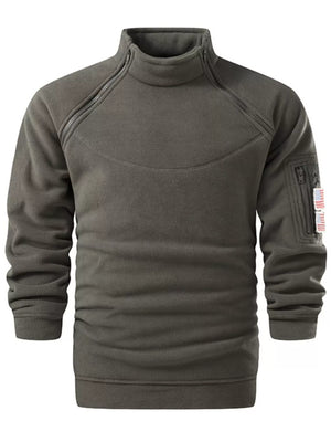 Men's Plus Size Fleece Lined Long Sleeve Sweatshirt - Farnelli