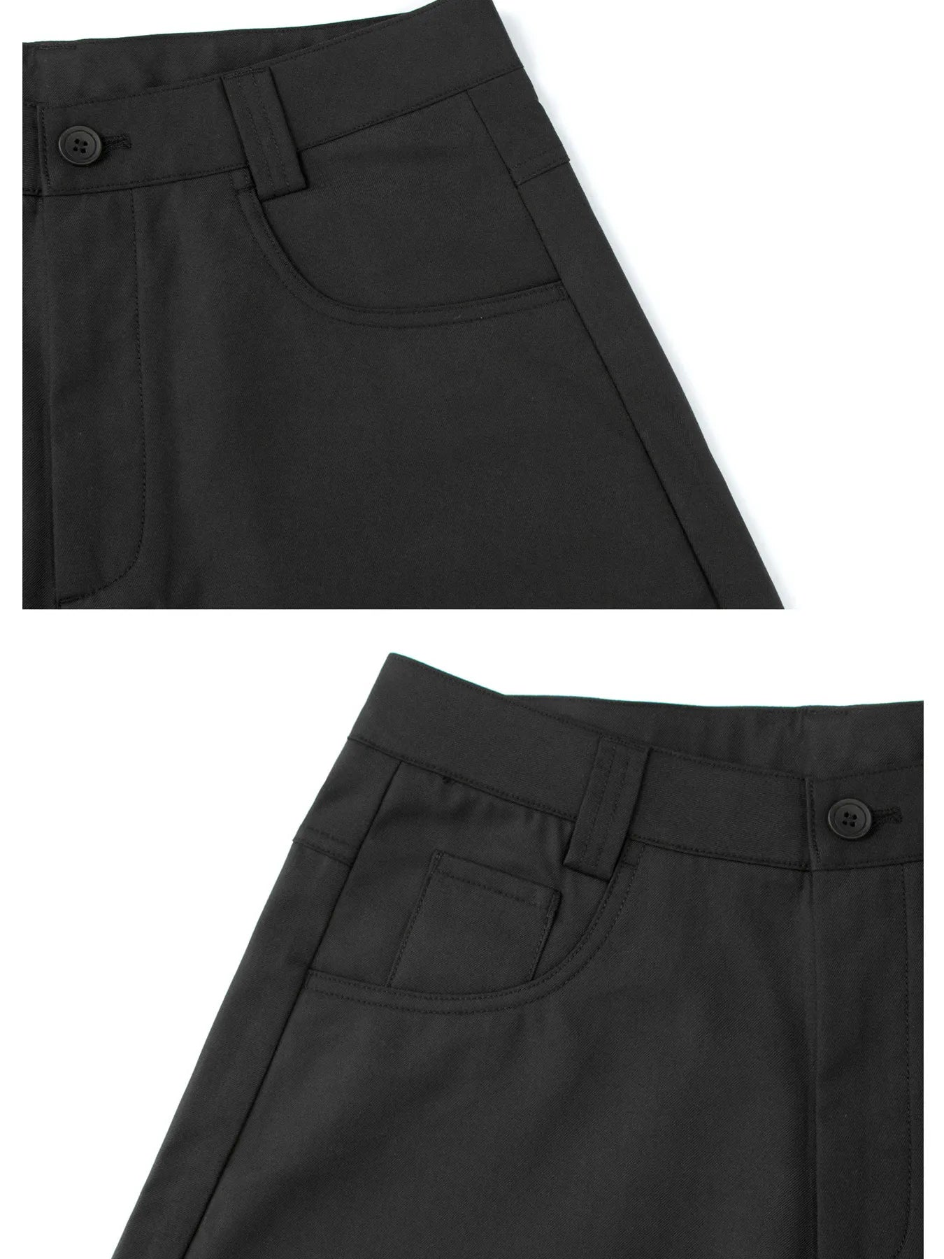 Men's Wide Leg High Waisted Pants - Farnelli