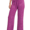 Zenana Soft  Brushed Hacci Pants - LT PLUM