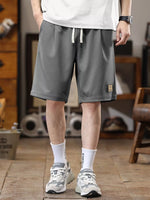 Men's Plus Size Casual Loose-Fit Drawstring Shorts - Farnelli