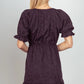 VERY J Floral Textured Woven Ruffled Mini Dress - Farnelli