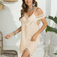 Tassel Scoop Neck Wide Strap Cover-Up - Farnelli