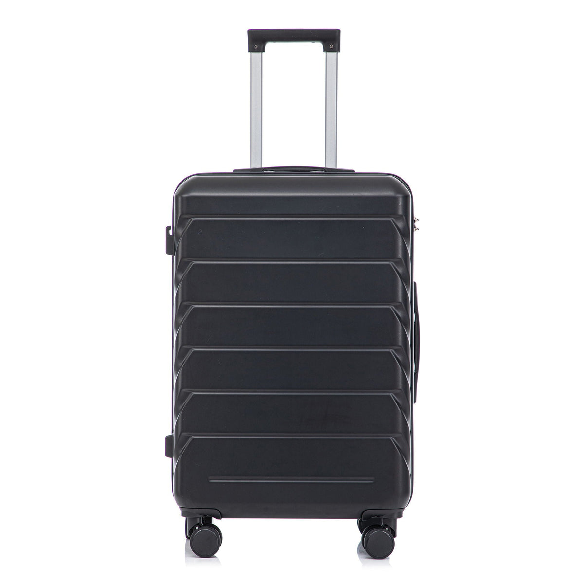 HouseOfZazla 3-piece spinner wheel luggage set with combination locks in assorted sizes