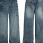 Men's Washed Wide Leg Jeans - Farnelli
